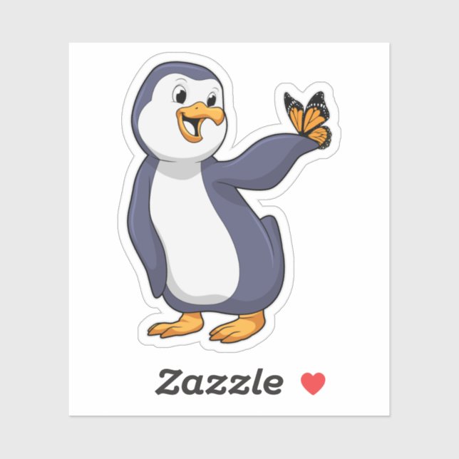 Penguin with Butterfly (Sheet)