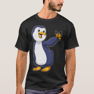 Penguin with Butterfly T-Shirt
