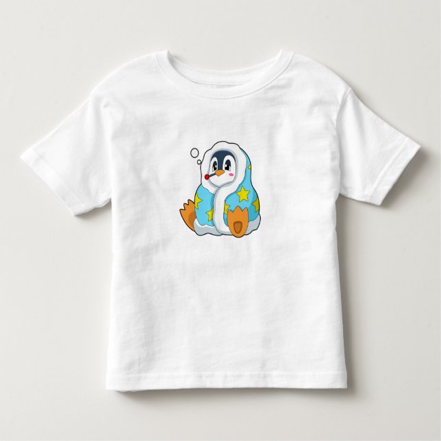 Penguin with Clinical thermometer Toddler T-Shirt (Front)