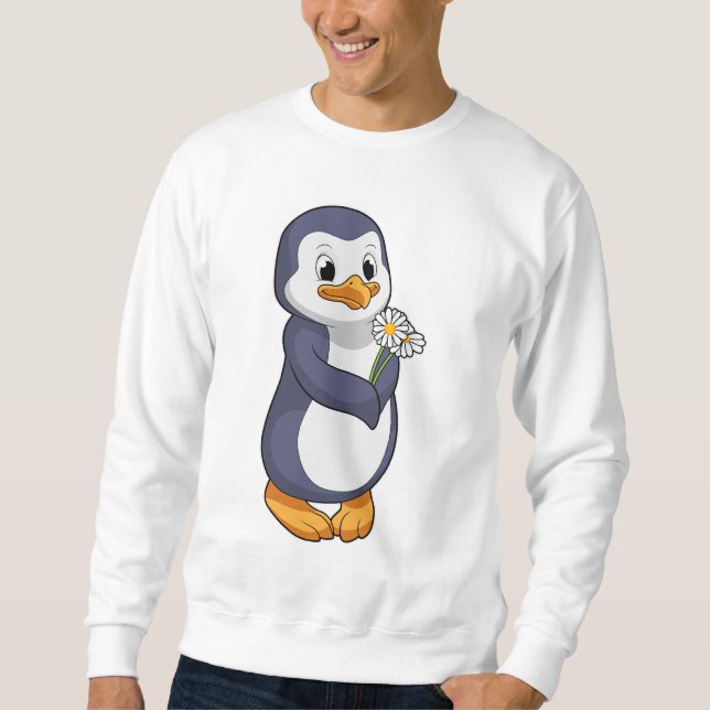 Penguin with Daisy Sweatshirt (Front)