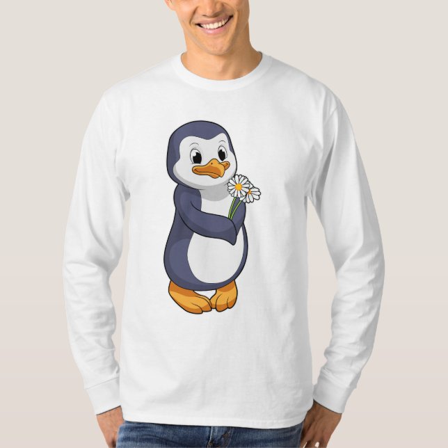 Penguin with Daisy T-Shirt (Front)