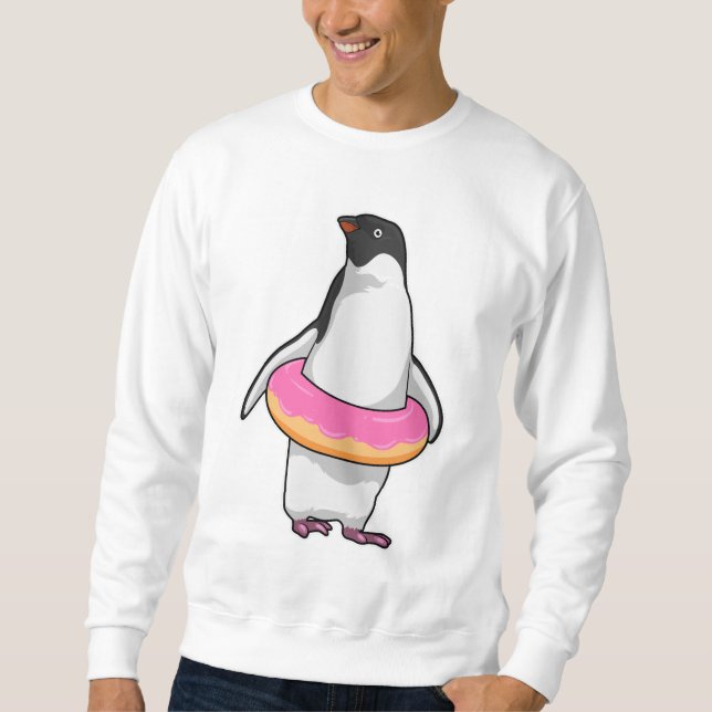 Penguin with Doughnut Sweatshirt (Front)