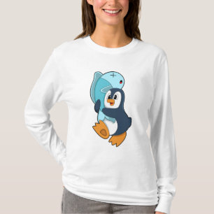 Penguin with Fish T-Shirt