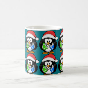 Penguin with Gifts Coffee Mug