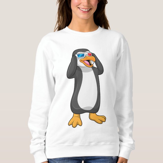 Penguin with Glasses Sweatshirt (Front)