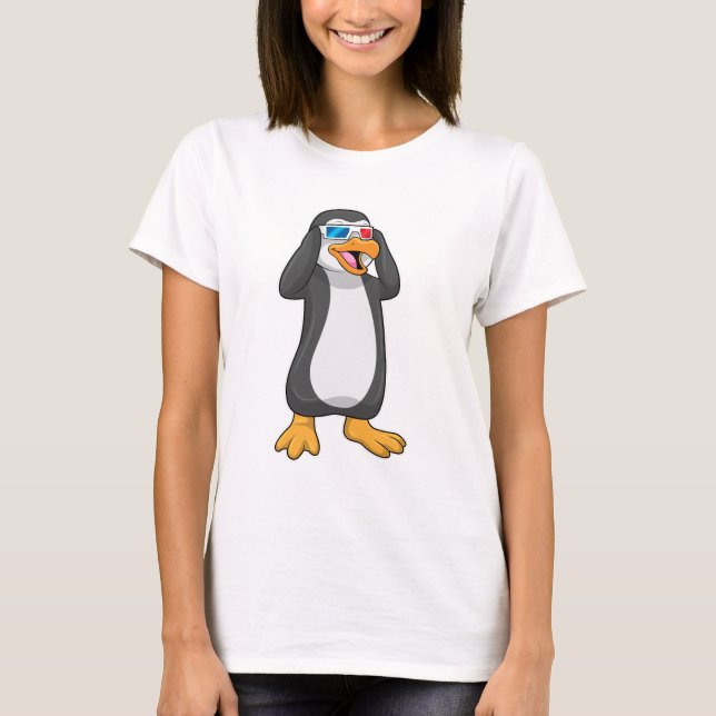 Penguin with Glasses T-Shirt (Front)