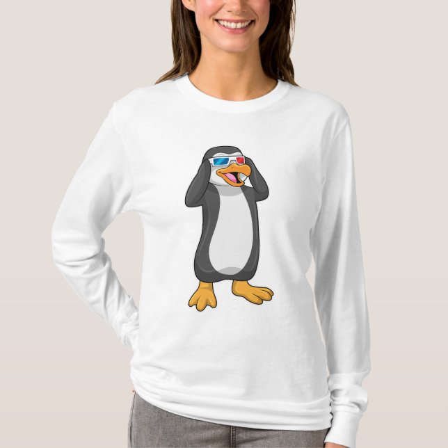 Penguin with Glasses T-Shirt (Front)