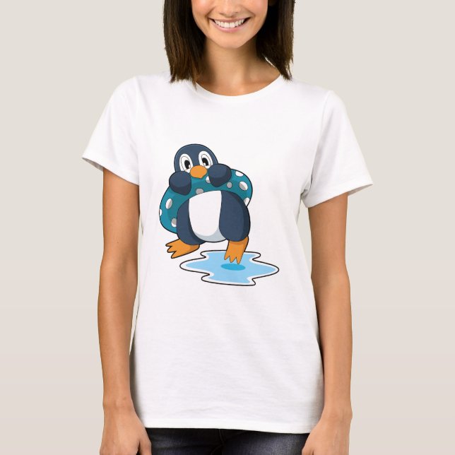 Penguin with Lifebuoy T-Shirt (Front)