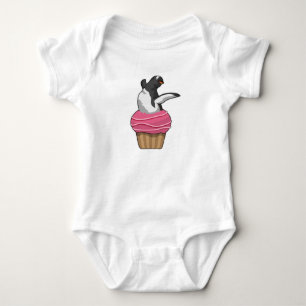 Penguin with Muffin Baby Bodysuit