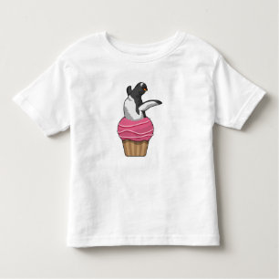 Penguin with Muffin Toddler T-Shirt