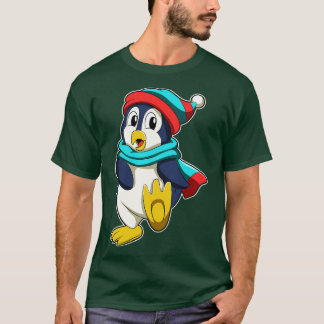 Penguin with Scarf and Hat T-Shirt