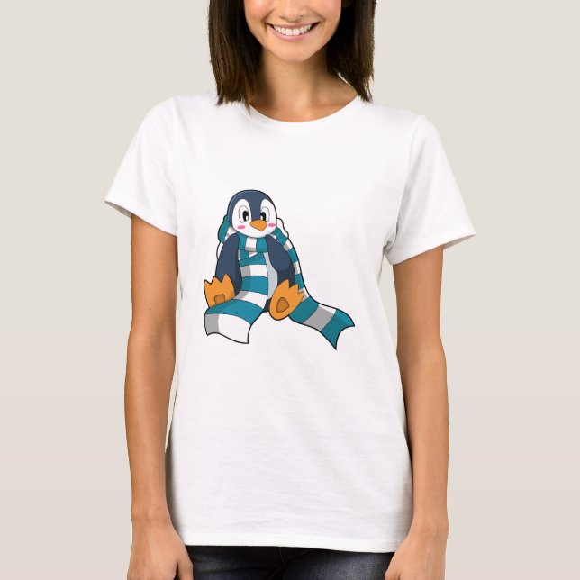 Penguin with Scarf T-Shirt (Front)