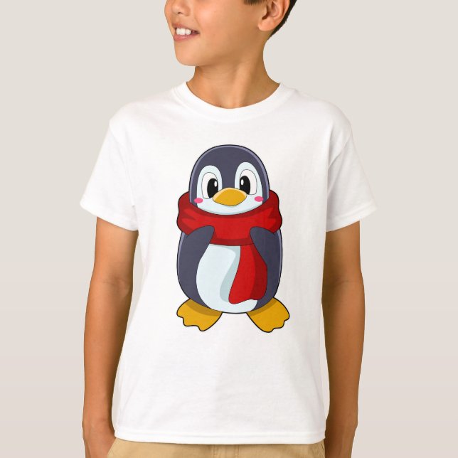 Penguin with Scarf T-Shirt (Front)