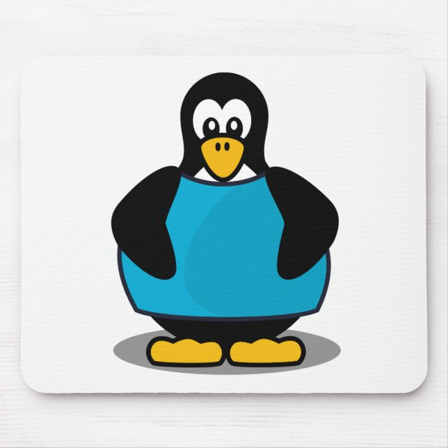 Penguin with shirt mouse pad (Front)