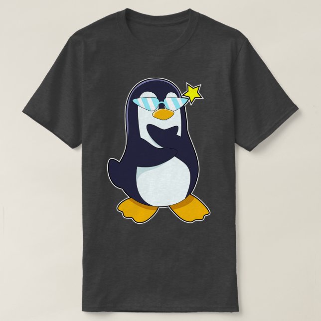 Penguin with Sunglasses T-Shirt (Design Front)