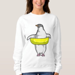 Penguin with Swim ring Sweatshirt