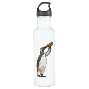 Penguin with Telescope 710 Ml Water Bottle