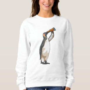 Penguin with Telescope Sweatshirt