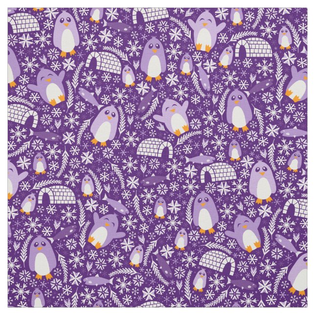 Penguin Wonderland Fabric (Swatch)