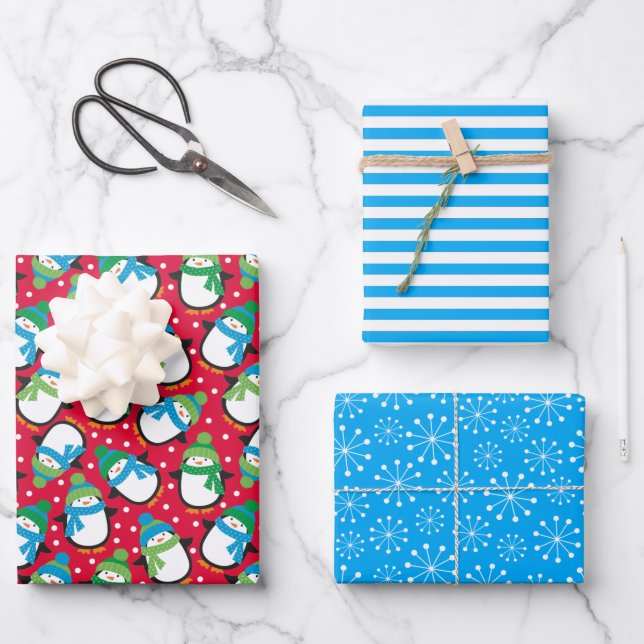 Penguin Wrapping Paper Sheet (Front)