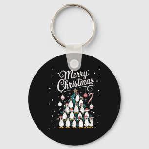 Penguin Xmas Tree Penguine Christmas Tree Merry Ch Key Ring