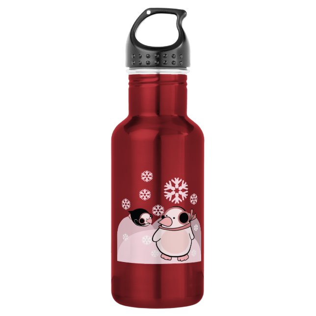 penguins 532 ml water bottle (Front)