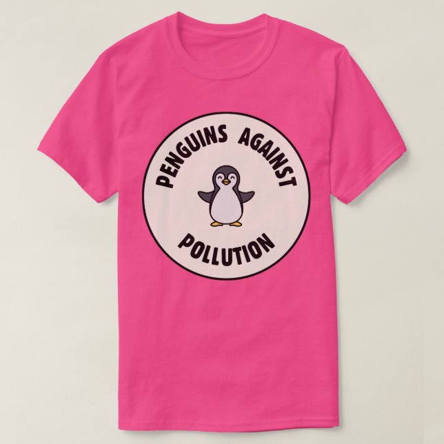 Penguins Against Pollution T-Shirt (Design Front)