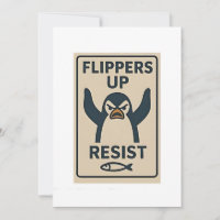 Penguins Against Tariffs Anti Trump Garden Flag