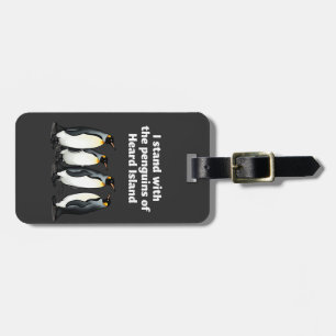 Penguins Against Tariffs Anti Trump Garden Flag Luggage Tag