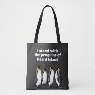 Penguins Against Tariffs Anti Trump Garden Flag Tote Bag