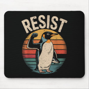 Penguins Against Tariffs Penguin Resist  Mouse Pad