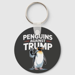 Penguins Against Trump Anti Trump Resist Tarrifs  Key Ring