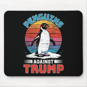 Penguins Against Trump Penguin Flippers Up Anti Tr Mouse Pad