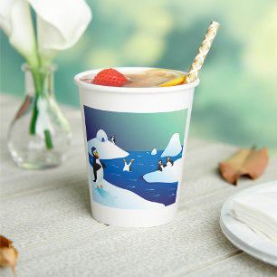 Penguins And Ice Paper Cups