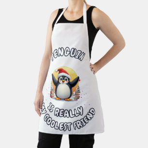 Penguins Are My Coolest Friends" Cute Penguin Apro Apron