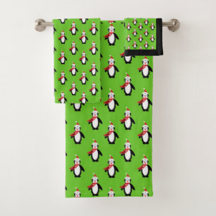 Penguins Bath Towel Set