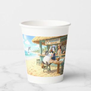 Penguin's Beach Bar Paper Cups