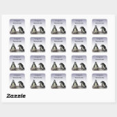Penguins Bookplate Square Sticker (Sheet)