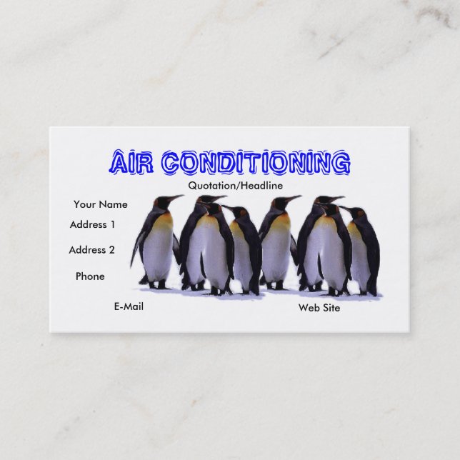 PENGUINS BUSINESS CARD (Front)