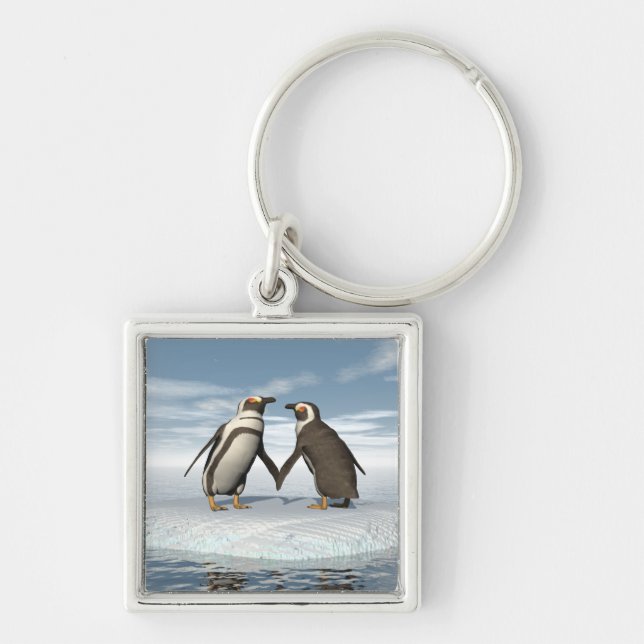 Penguins couple key ring (Front)