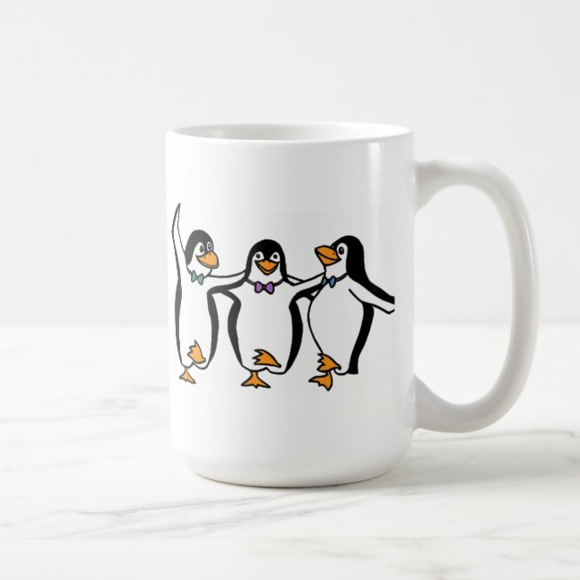 Penguins Dancing Coffee Mug (Right)