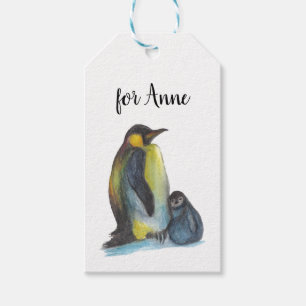 Penguins Drawing Gift Tags