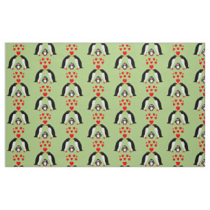 Penguins family fabric