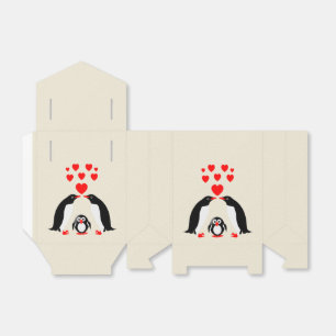 Penguins family favour box