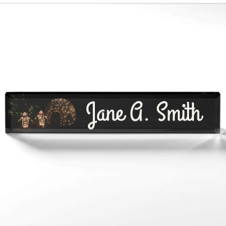 Penguins Holiday Light Display Nameplate