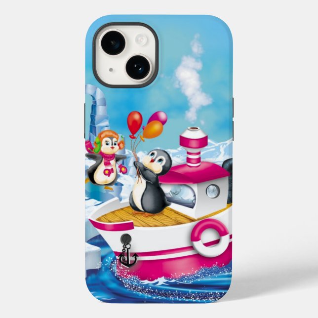 penguins in Antarctica Case-Mate iPhone Case (Back)
