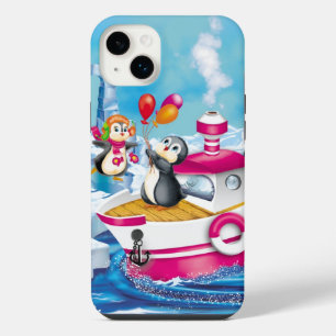 penguins in Antarctica iPhone 14 Plus Case