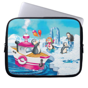 penguins in Antarctica Laptop Sleeve