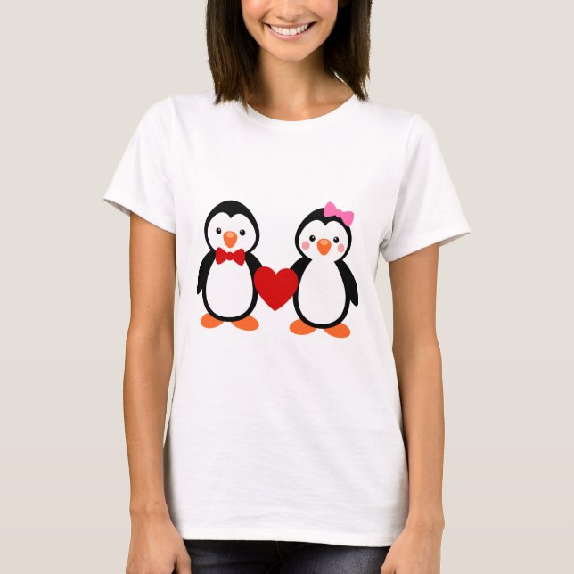 Penguins in Love T-Shirt (Front)