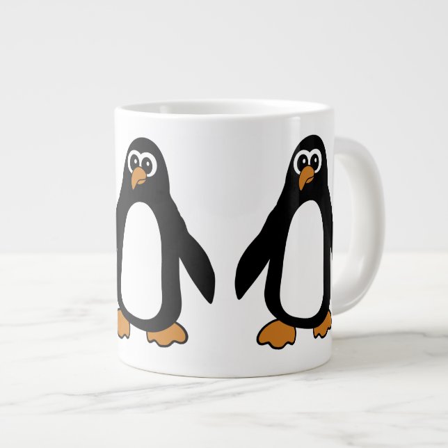 Penguins Large Coffee Mug (Front Right)